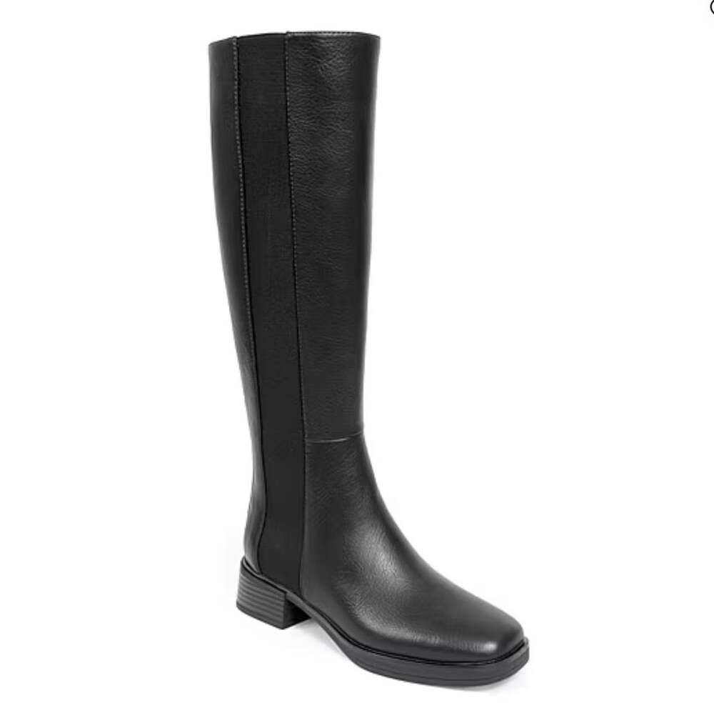 Aerosoles Darlo Women's Flat Heel Closed Square Toe Dress Boots US 7M Black